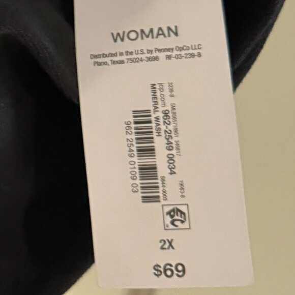 Black Denim Jacket, Liz Claiborne - Picture 3 of 3